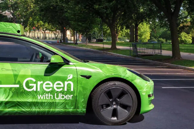 Uber Green - Sustainable rides in electric vehicles